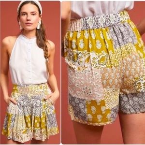 Anthropologie Maeve Flow Cottagecore Boho
Patchwork Shorts